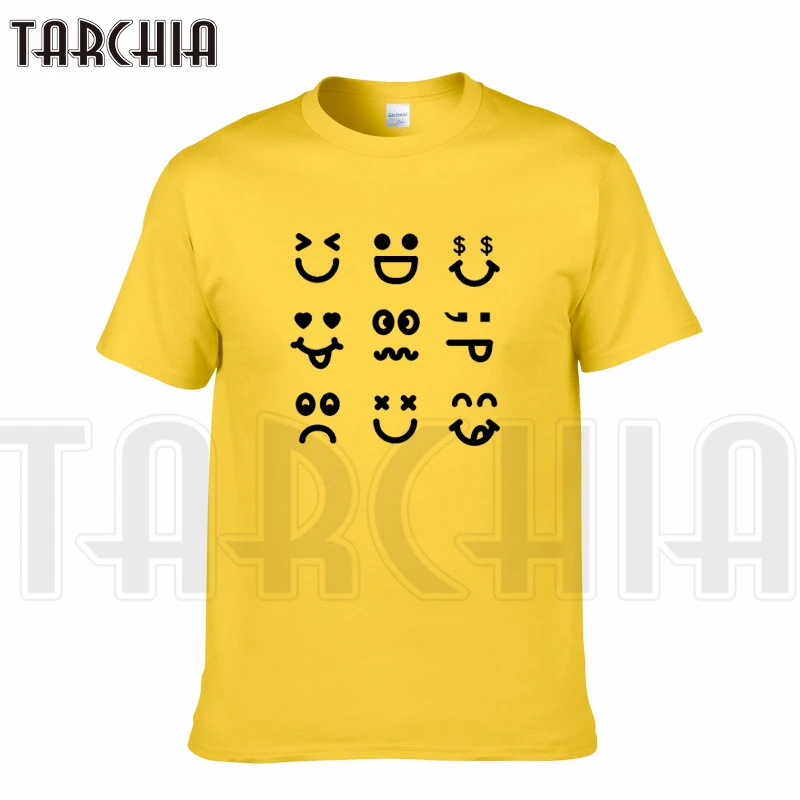TARCHIA 2022 New Brand t-shirt Smile Face Funny Cotton Tops Tee Men Short Sleeve Boy Casual Homme Tshirt T Plus Fashion
TARCHIA 2022 New Brand t-shirt Smile Face Funny Cotton Tops Tee Men Short Sleeve Boy Casual Homme Tshirt T Plus Fashion