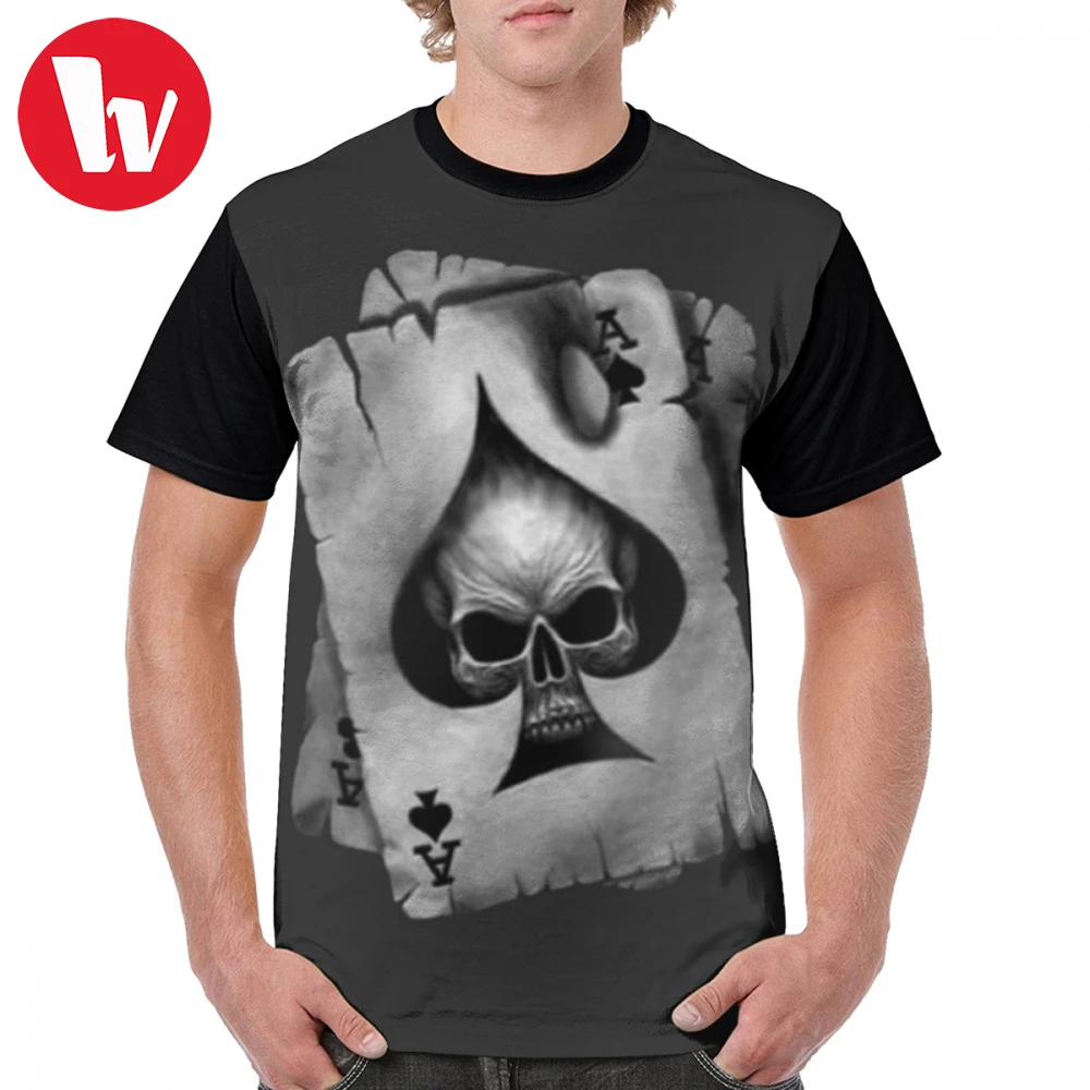 Poker T Shirt Ace Of Skulls T-Shirt 100 Polyester Graphic Graphic Tee Shirt Oversize Male Cute Short Sleeve Summer Tshirt
Poker T Shirt Ace Of Skulls T-Shirt 100 Polyester Graphic Graphic Tee Shirt Oversize Male Cute Short Sleeve Summer Tshirt