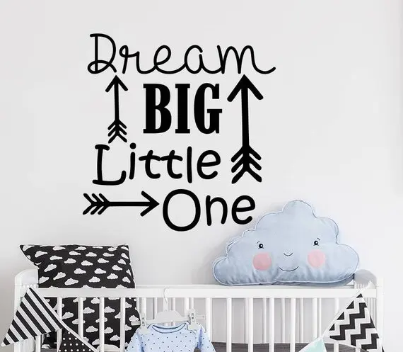 Dream Big little One Wall Decals Little Man Cave Wall Art Nurser Decor Quote Sticker Woodland Nursery Decor Kids Room Decor L930
Dream Big little One Wall Decals Little Man Cave Wall Art Nurser Decor Quote Sticker Woodland Nursery Decor Kids Room Decor L930