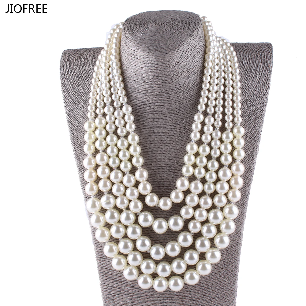 JIOFREE big Pearl Necklace New Fashion long Statement Imitate Pearl Beads For Wedding Party Decoration Women Fashion Jewelry
JIOFREE big Pearl Necklace New Fashion long Statement Imitate Pearl Beads For Wedding Party Decoration Women Fashion Jewelry