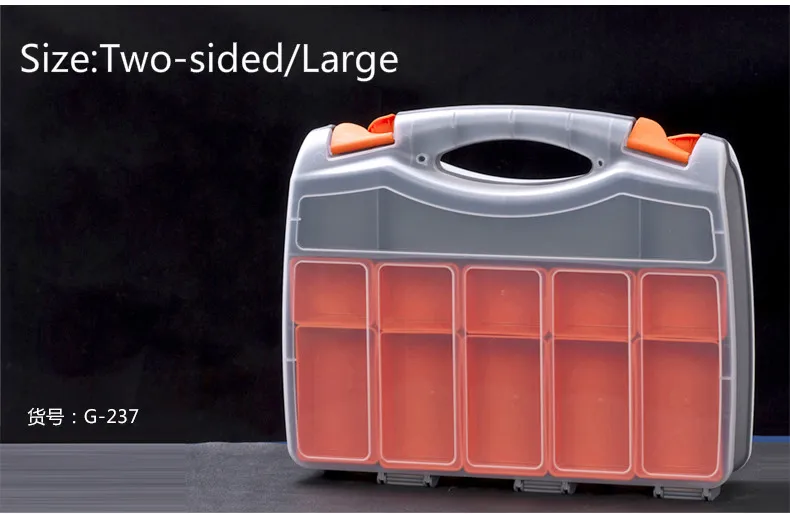 Screw Box Tool Box Plastic Parts Box Of The Electronic Element Box Sample Classification Storage Two-sided/Large
Screw Box Tool Box Plastic Parts Box Of The Electronic Element Box Sample Classification Storage Two-sided/Large