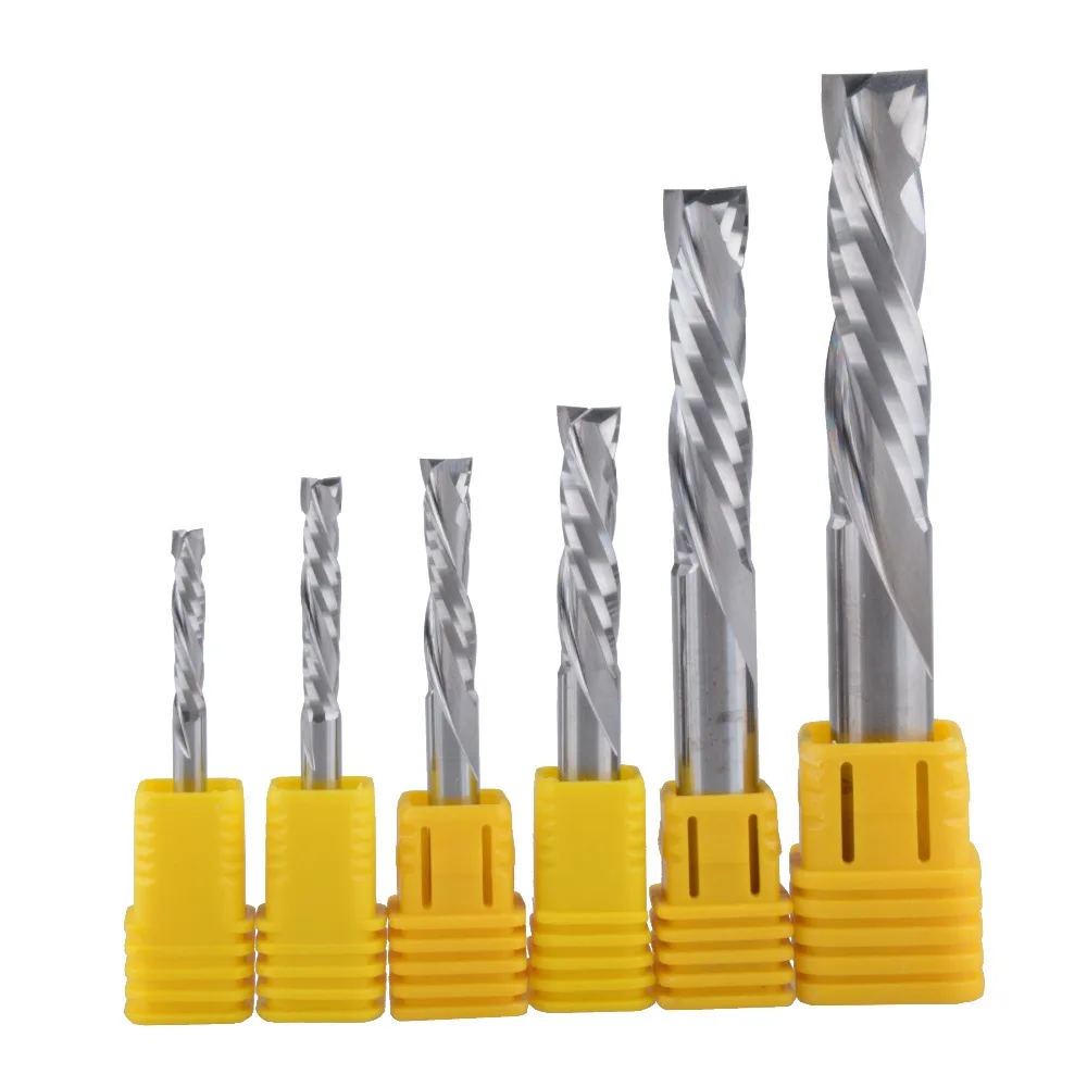 10Pcs 3.175 4 6mm UP DOWN Cut Two Flutes Spiral Carbide Mill Tool Cutters for CNC Router, Compression Wood End Mill Cutter Bits
10Pcs 3.175 4 6mm UP DOWN Cut Two Flutes Spiral Carbide Mill Tool Cutters for CNC Router, Compression Wood End Mill Cutter Bits