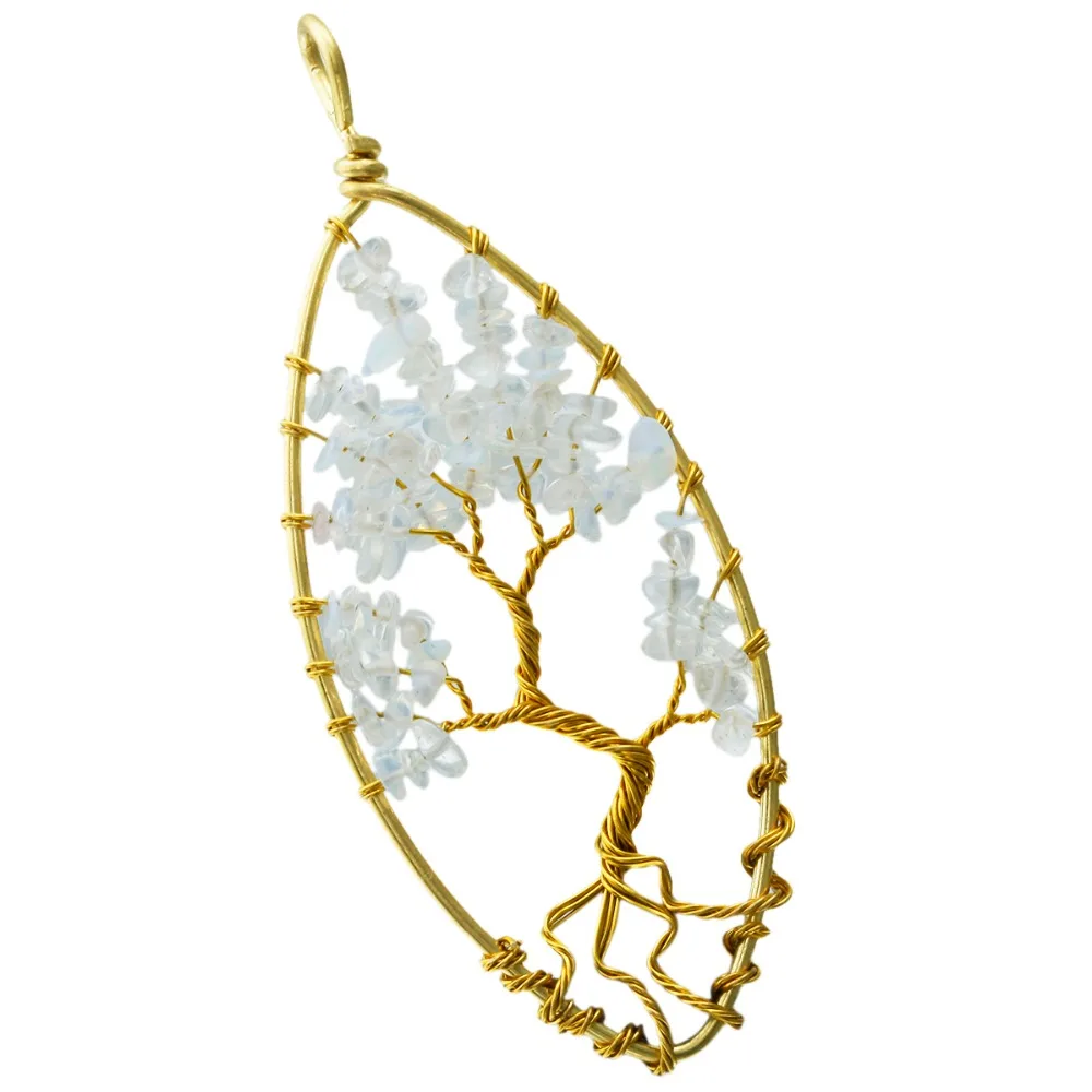 SUNYIK Opalite Stone Chips Stone Oval Tree of Life Pendant,Handmade Wire Wrapped Healing Jewelry
SUNYIK Opalite Stone Chips Stone Oval Tree of Life Pendant,Handmade Wire Wrapped Healing Jewelry