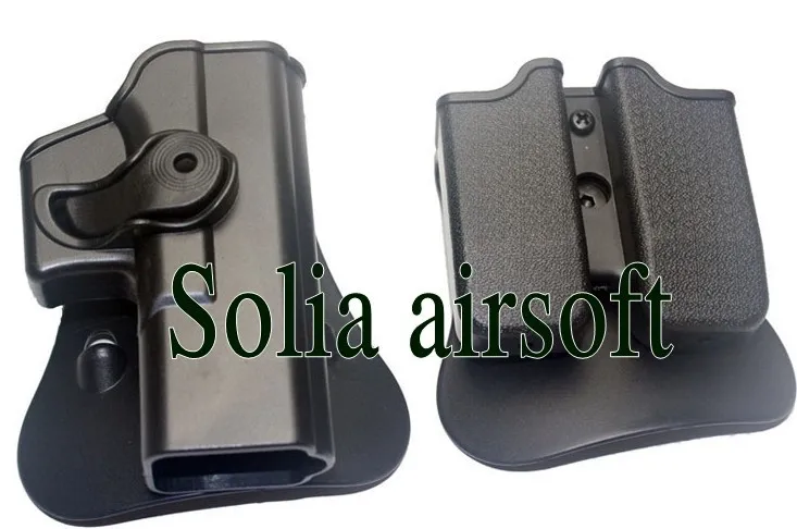 DEFENSE Polymer Retention Roto Right-Handed Holster Fits GLOCK 17/22/31 & Double magazine Pouch 9x19mm ,40S&W ,357SIG
DEFENSE Polymer Retention Roto Right-Handed Holster Fits GLOCK 17/22/31 & Double magazine Pouch 9x19mm ,40S&W ,357SIG