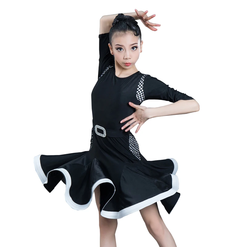 Girls Professional Latin Dancing Dress Kids Ballroom Salsa Dance Wear Children Party Stage Wear Costumes Competition Dress Black
Girls Professional Latin Dancing Dress Kids Ballroom Salsa Dance Wear Children Party Stage Wear Costumes Competition Dress Black