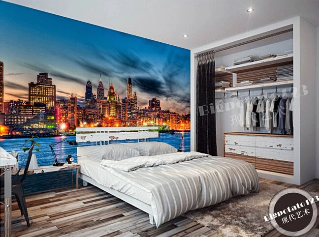 Custom photo wallpaper, the Philadelphia skyline at night murals for the sitting room bedroom TV setting wall papel DE pared
Custom photo wallpaper, the Philadelphia skyline at night murals for the sitting room bedroom TV setting wall papel DE pared