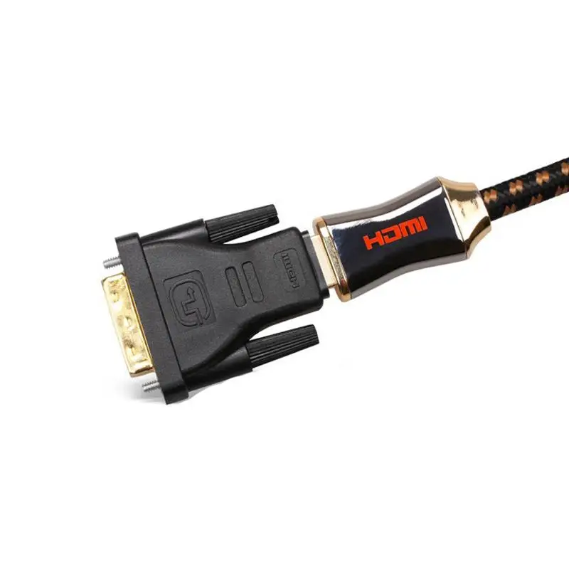DVI-D двойной штекер 24 + 1 pin на HDMI Женский 19 адаптер DVI золотой разъем для HDTV PC LCD PS3 XBOX