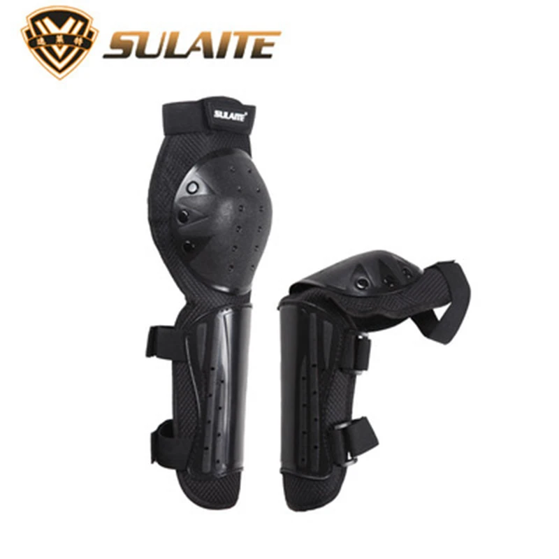 

Sulaite 4pc Motorcycle knee elbow pads Motocross knee protectors Shin Guards protective Gears for skiing skating racing riding