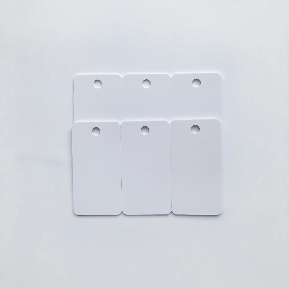 50 шт./лот белая пластиковая пустая струйная печать 3up ПВХ карта для ключа