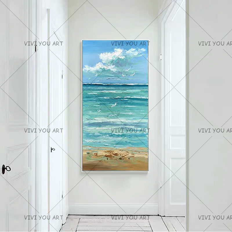 Big Size 100% Hand Painted Beautiful Sea Landscape Palette Knife Painting On Canvas For Living Room Bedroom Decoration Art
Big Size 100% Hand Painted Beautiful Sea Landscape Palette Knife Painting On Canvas For Living Room Bedroom Decoration Art