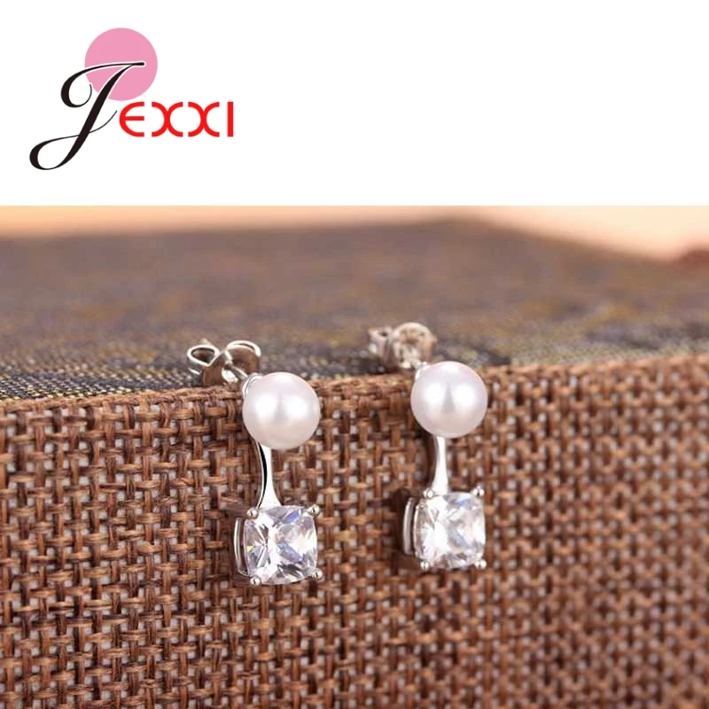Modern Shiny Pearl Earrings 925 Sterling Silver Square Shape Pendant Cubic Zircon Wemen Girl's Birthday Gift
Modern Shiny Pearl Earrings 925 Sterling Silver Square Shape Pendant Cubic Zircon Wemen Girl's Birthday Gift