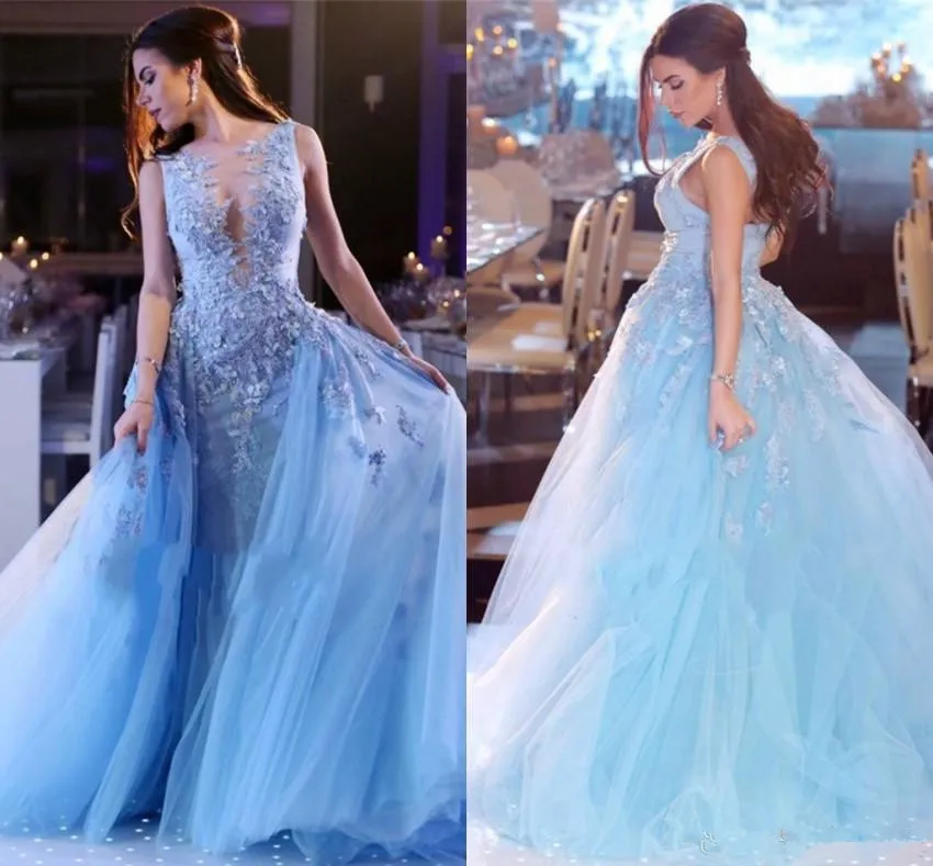Blue Muslim Evening Dresses Ball Gown Tulle Lace Plus Size Elegant Islamic Dubai Saudi Arabic Long Evening Gown Prom
Blue Muslim Evening Dresses Ball Gown Tulle Lace Plus Size Elegant Islamic Dubai Saudi Arabic Long Evening Gown Prom