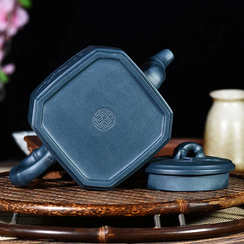 Source Manufactor Wholesale Famous Originality Customized The Republic Of China Green Mud Engraving Square Bamboo Rhyme Kettle
Source Manufactor Wholesale Famous Originality Customized The Republic Of China Green Mud Engraving Square Bamboo Rhyme Kettle