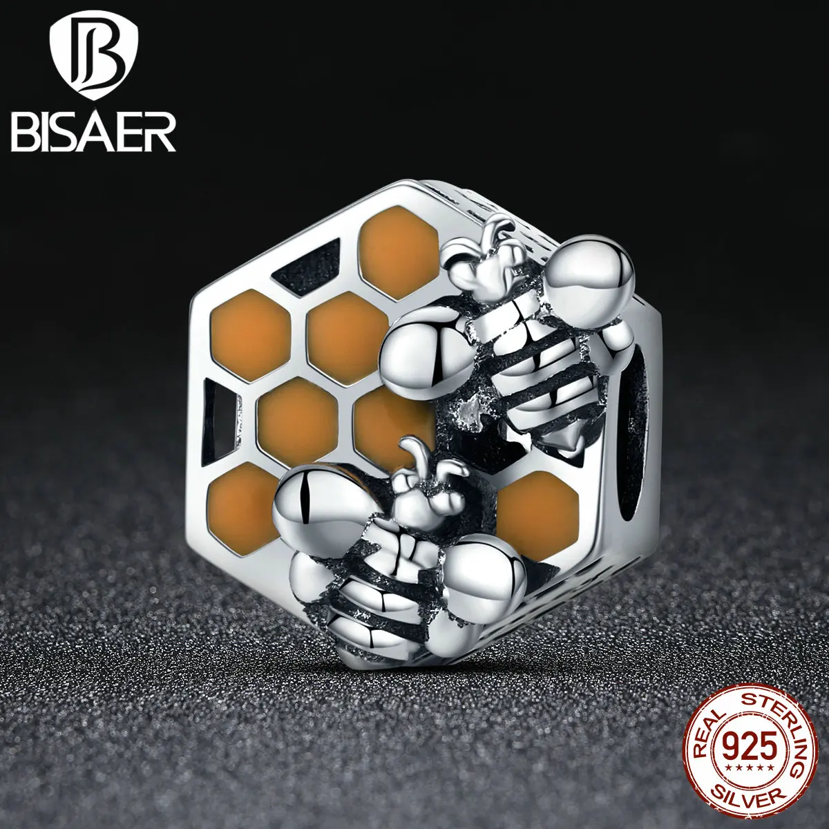 High Quality 100% 925 Sterling Silver Honeycomb Honey & Dancing Bee Cute Insect Beads Fit Charms Original 925 Bracelet Jewelry
High Quality 100% 925 Sterling Silver Honeycomb Honey & Dancing Bee Cute Insect Beads Fit Charms Original 925 Bracelet Jewelry