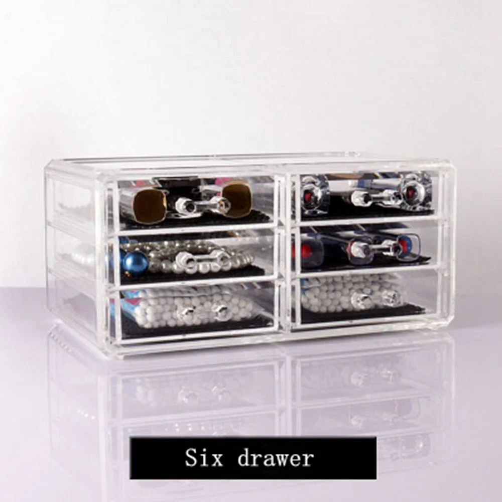 Drawer Type Acrylic Transparent Makeup Cosmetic Organizer Crystal Plastic Jewelry Desktop Storage Box Special Christmas Gift
Drawer Type Acrylic Transparent Makeup Cosmetic Organizer Crystal Plastic Jewelry Desktop Storage Box Special Christmas Gift