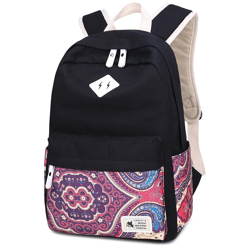 Canvas Printing Casual Backpacks Women School Bag Backpack for Teenage Girls Mochila Travel Daily Bagpack Female Back Pack Black
Canvas Printing Casual Backpacks Women School Bag Backpack for Teenage Girls Mochila Travel Daily Bagpack Female Back Pack Black