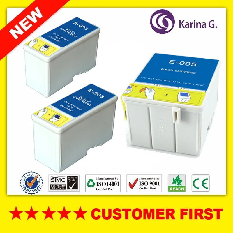 3 шт. совместимый чернильный картридж для T003 T005 для EPSON Stylus Color 900 900G 900N 980 980N, бесплатная доставка
3 шт. совместимый чернильный картридж для T003 T005 для EPSON Stylus Color 900 900G 900N 980 980N, бесплатная доставка