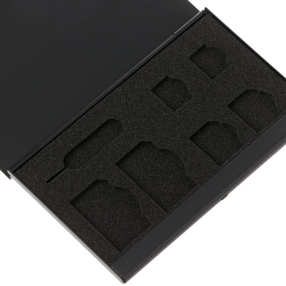 Newest Portable Storage Protection Case Monolayer Aluminum Alloy 1 Card Pin + 6 SIM Card Holder Protector Storage Box Case C26
Newest Portable Storage Protection Case Monolayer Aluminum Alloy 1 Card Pin + 6 SIM Card Holder Protector Storage Box Case C26