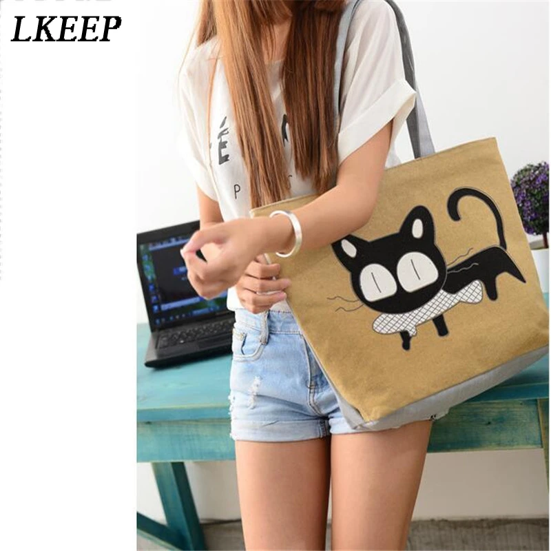 New Cartoon Cat Print Shoulder Bag Women Totes Large Capacity Canvas Bag Ladies Shopping Bags Women
New Cartoon Cat Print Shoulder Bag Women Totes Large Capacity Canvas Bag Ladies Shopping Bags Women
