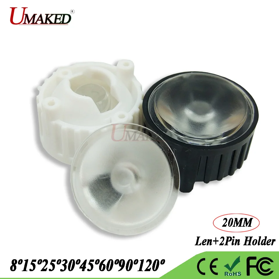 20MM Frosted surface LED len 8 15 30 45 60 90 120 Angle PMMA Optical lens+2pin bracket Holder for led Aquarium blub Spotlight
20MM Frosted surface LED len 8 15 30 45 60 90 120 Angle PMMA Optical lens+2pin bracket Holder for led Aquarium blub Spotlight