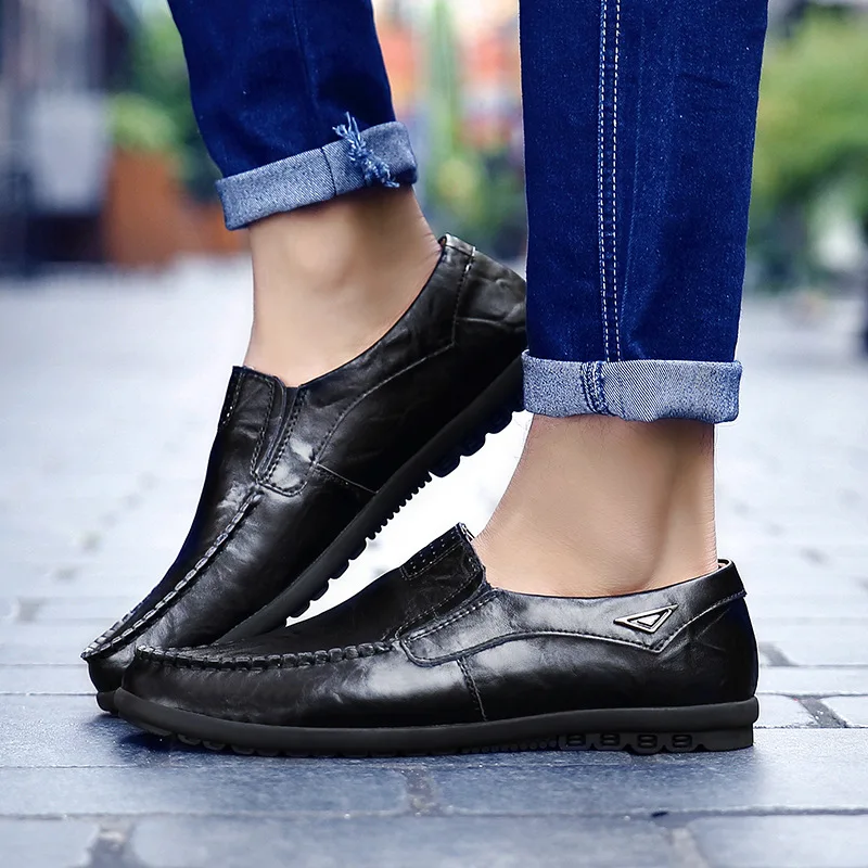 CHAISHOU 2019 NEW Leather Mens Moccasin Men Flats Breathable Casual Loafers Comfortable Plus Size 37-47 Driving Shoes F-259
CHAISHOU 2019 NEW Leather Mens Moccasin Men Flats Breathable Casual Loafers Comfortable Plus Size 37-47 Driving Shoes F-259