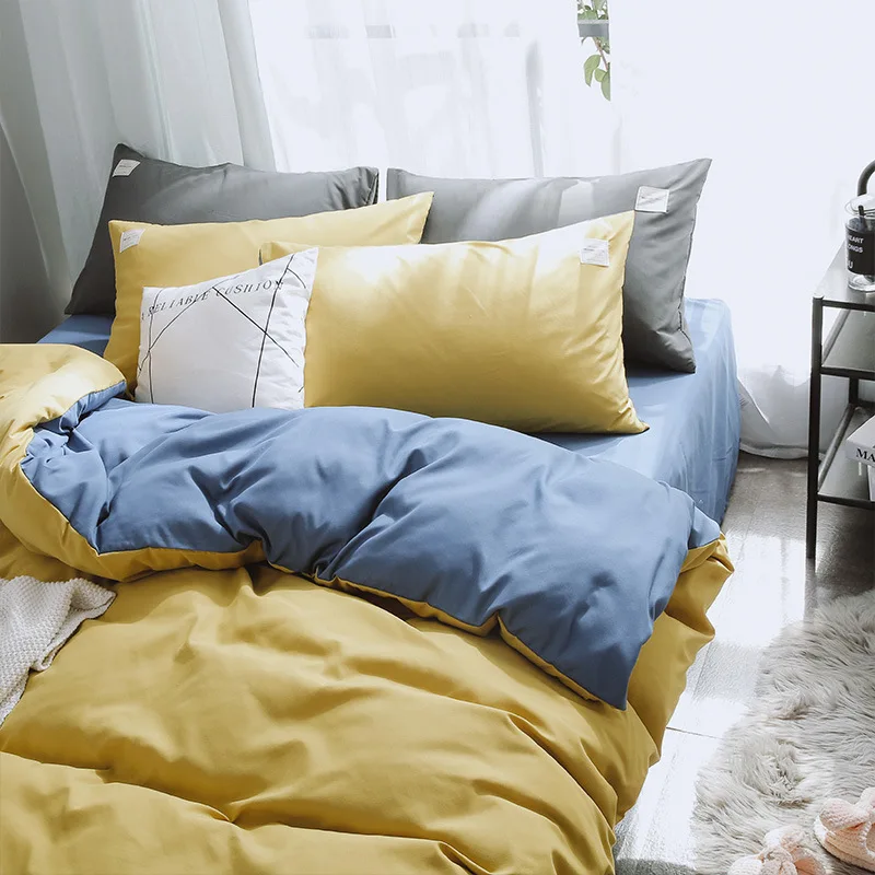 Classic bedding Nordic Japanese Simple Wash Cotton 4 Piece Set Fresh Solid Color Bedding Large Trumpet Student Dormitory Availab
Classic bedding Nordic Japanese Simple Wash Cotton 4 Piece Set Fresh Solid Color Bedding Large Trumpet Student Dormitory Availab