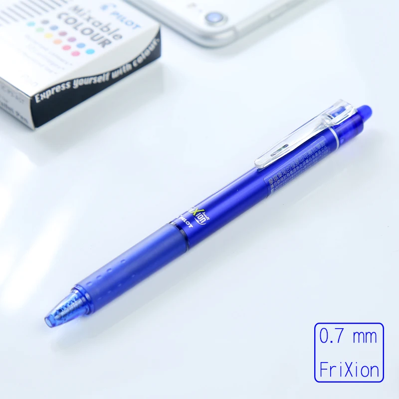Japanese Pilot FriXion Ball Knock Gel Pen 0.7 mm Blue/Black/Red Erasable Pen Student School Stationery LFBK-23F
Japanese Pilot FriXion Ball Knock Gel Pen 0.7 mm Blue/Black/Red Erasable Pen Student School Stationery LFBK-23F