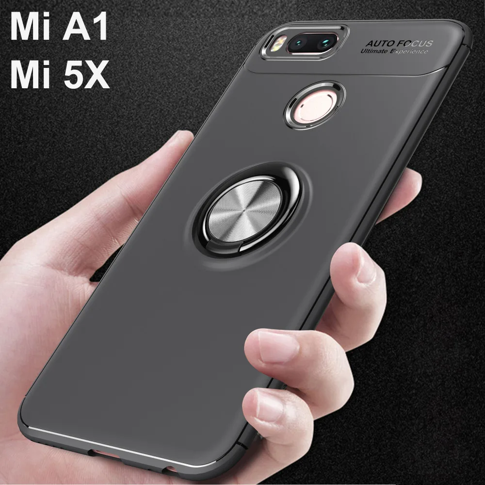 Чехол для Xiaomi Mi A1 (A 1) чехол телефона 5 дюйма вращающийся держатель с кольцом