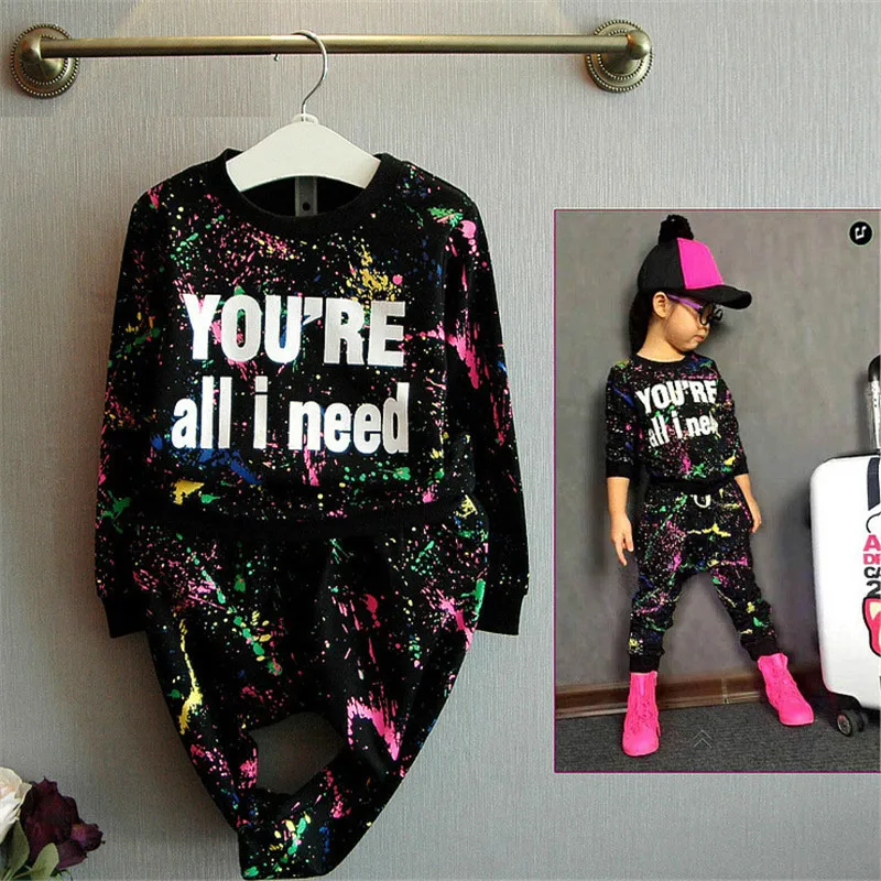 Girls 3-10 Y Spring Autumn Hoodless Long Sleeve Letters Hoodies & Long Pant Fashion Loose Fit Girl Hoodies 2 pcs Clothing Set
Girls 3-10 Y Spring Autumn Hoodless Long Sleeve Letters Hoodies & Long Pant Fashion Loose Fit Girl Hoodies 2 pcs Clothing Set