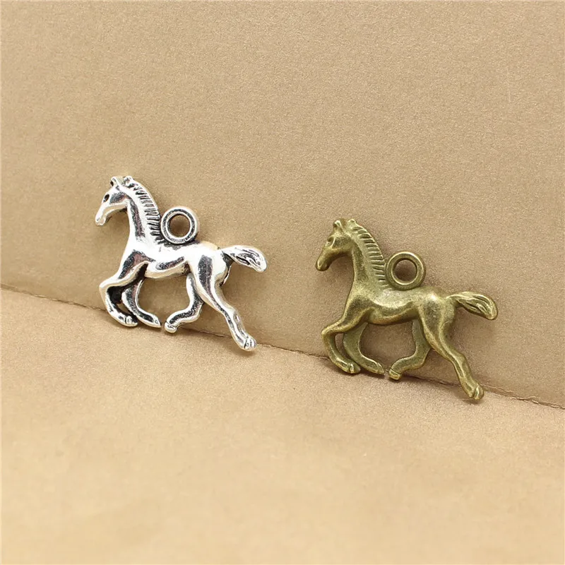 Sweet Bell 50pcs 16*20mm Vintage Horse Jewelry Charm Antique Metal Zinc Alloy Fashion Trendy Animal Pendant for Jewelry 3C465
Sweet Bell 50pcs 16*20mm Vintage Horse Jewelry Charm Antique Metal Zinc Alloy Fashion Trendy Animal Pendant for Jewelry 3C465