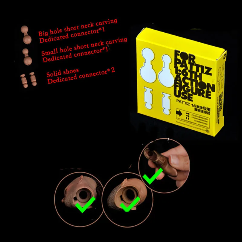 1:6 Scale Soldiers Sction Figure Accessories Head Neck Connector Solid Shoe Connectors Socket For 12" Figure Body Toys Accessory
1:6 Scale Soldiers Sction Figure Accessories Head Neck Connector Solid Shoe Connectors Socket For 12" Figure Body Toys Accessory