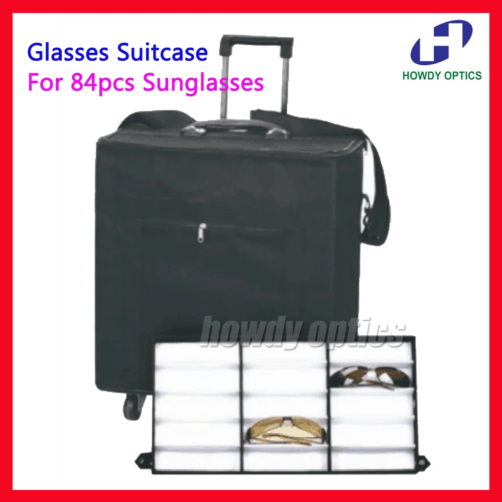 Hold 84pcs Eyeglasses Optical frame Reading Glasses Display case Sample box travel Trolley Case
Hold 84pcs Eyeglasses Optical frame Reading Glasses Display case Sample box travel Trolley Case