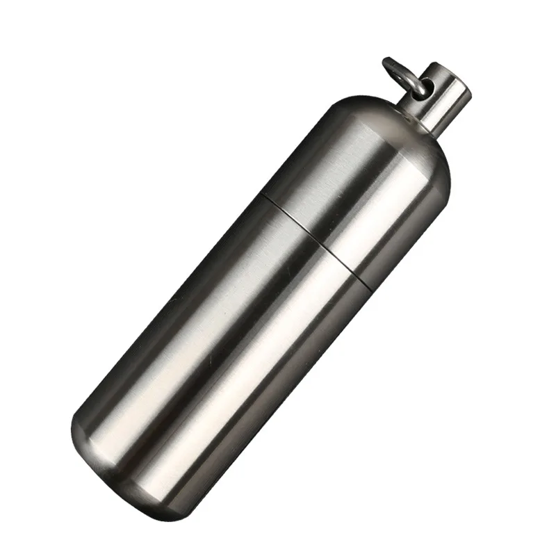 A87 CNC stainless steel waterproof storage bin Outdoor camping survival seal waterproof tank First aid pill bottle
A87 CNC stainless steel waterproof storage bin Outdoor camping survival seal waterproof tank First aid pill bottle
