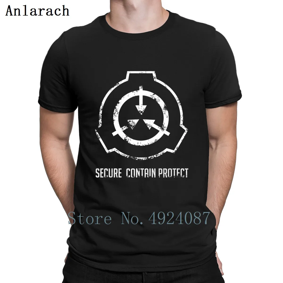 Футболка с бейсбольной кепкой Scp Foundation веселая креативная дешевая мужская
