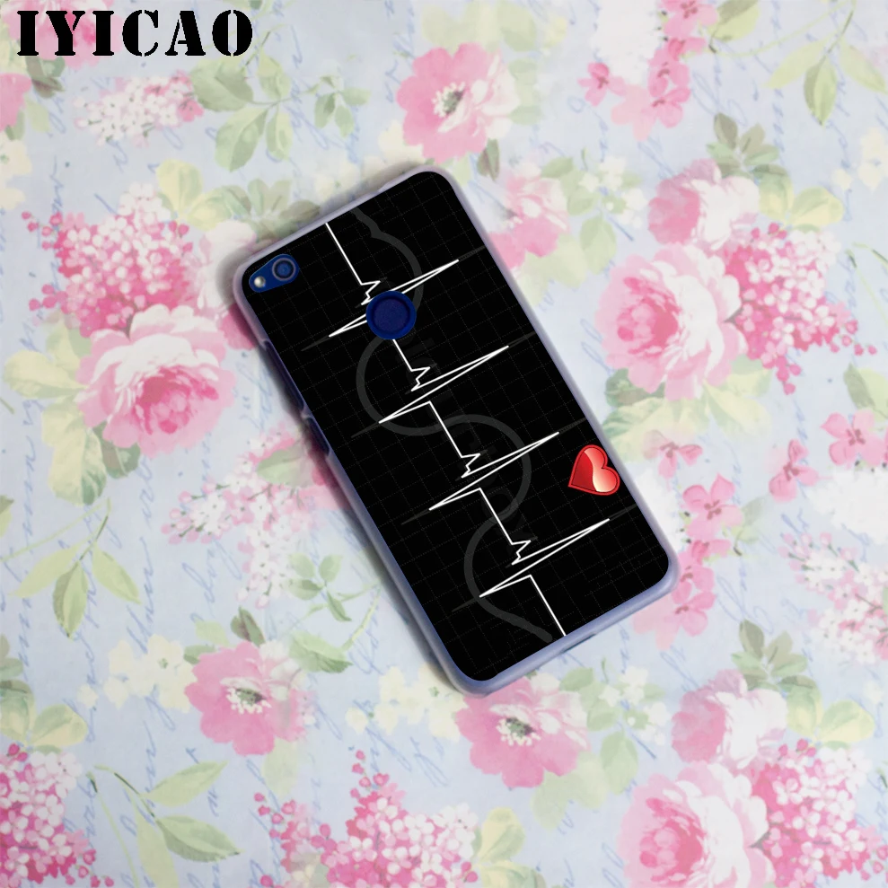IYICAO медицина здоровья сердце Жесткий чехол для Huawei Honor 6a 6C 7A 7C 7X8 8X9 10 Lite Pro Play Note |