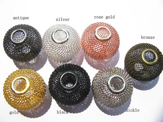 Серьги гвоздики с сетчатыми бусинами 24 шт. 12 30 мм|earring lot|earrings punkearring led |
