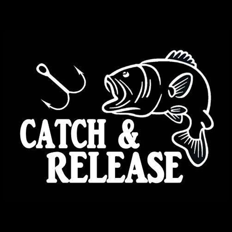 18cm*12.3cm Catch And Release Fish Animal Car-Styling Car Sticker Vinyl Decor Decal S4-0131
18cm*12.3cm Catch And Release Fish Animal Car-Styling Car Sticker Vinyl Decor Decal S4-0131