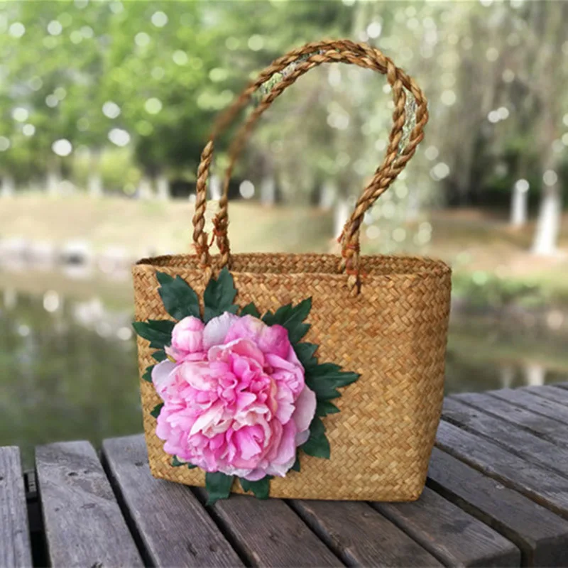 Handmade Big Flowers Straw Bag Vintage Style Women Beach Bag Brand Design Summer Tote Bag Large Capacity Yellow Deep Brown
Handmade Big Flowers Straw Bag Vintage Style Women Beach Bag Brand Design Summer Tote Bag Large Capacity Yellow Deep Brown