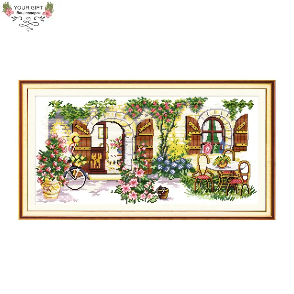 Joy Sunday Ideal House Home Decor F072 14CT 11CT Counted and Stamped Garden Cottage Needlepoints Embroidery Cross Stitch Kit
Joy Sunday Ideal House Home Decor F072 14CT 11CT Counted and Stamped Garden Cottage Needlepoints Embroidery Cross Stitch Kit