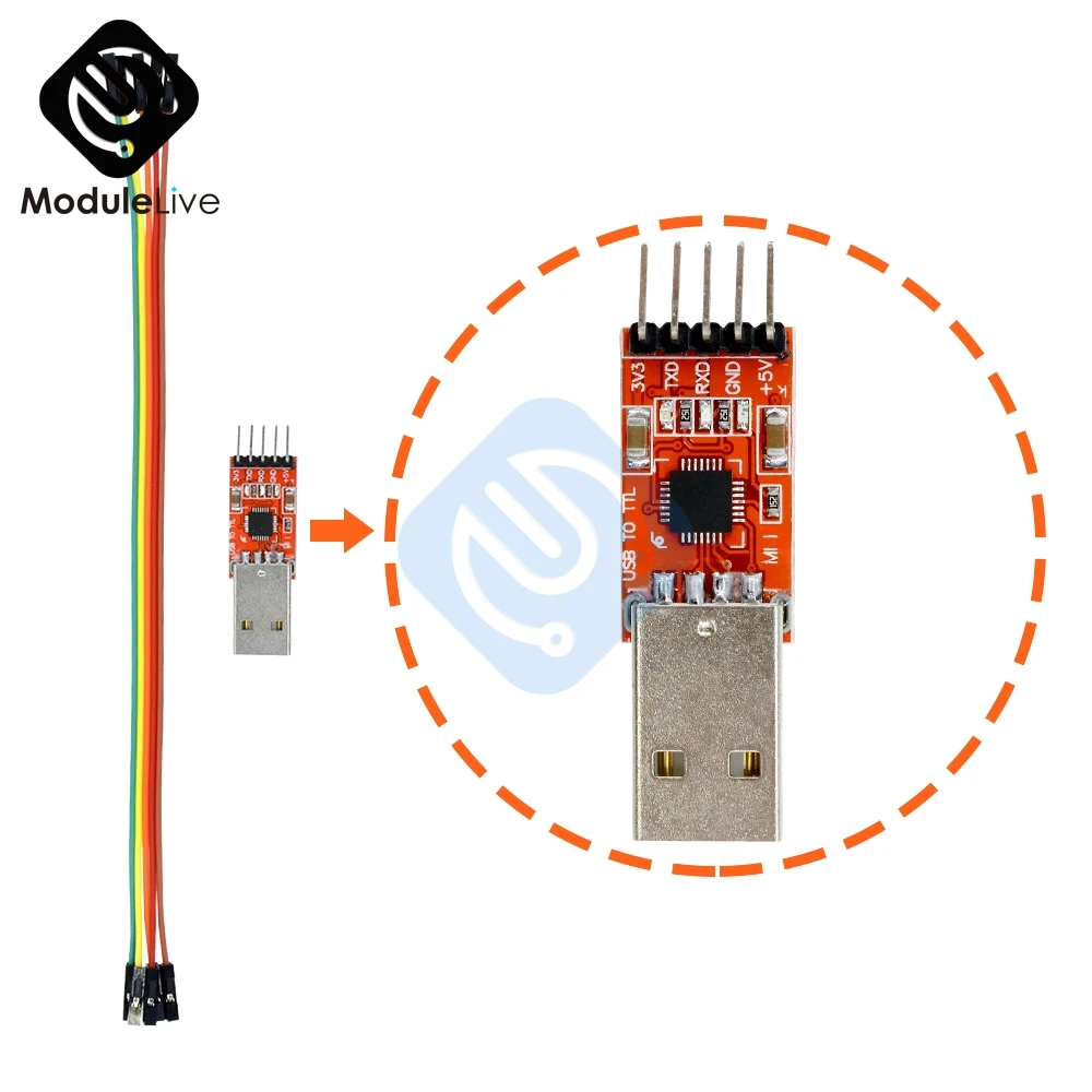 

CP2102 Module For Arduino USB To TTL Serial UART STC Download Cable PL2303 Super Brush Line With Dupont Cables For Arduino