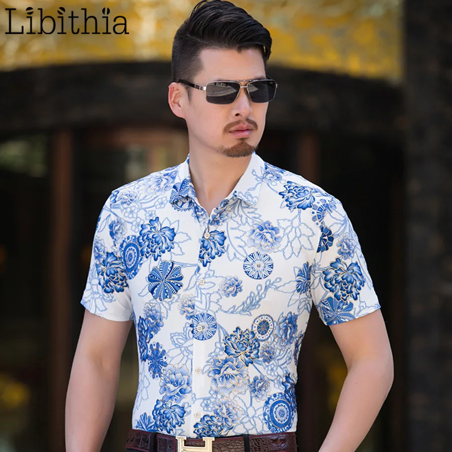 Men Short Sleeve Dress Shirts Maple Leaf And Floral Print Big Size M-7XL Thin Slim Fit Summer Clothes Male New Three Styles G039
Men Short Sleeve Dress Shirts Maple Leaf And Floral Print Big Size M-7XL Thin Slim Fit Summer Clothes Male New Three Styles G039
