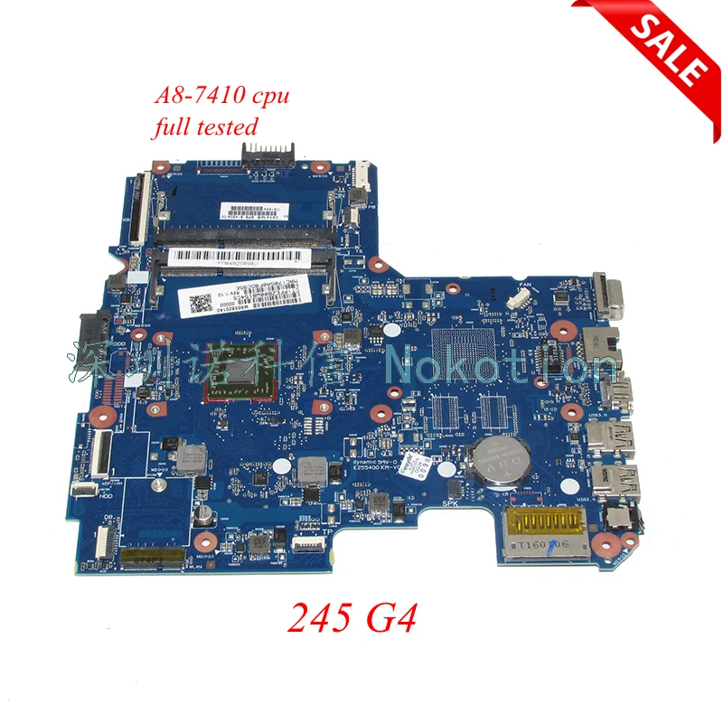 Материнская плата NOKOTION 814509-001 для ноутбука HP 245 G4 MENTOS10-6050A2731601-MB-A01, материнская плата с процессором A8-7410
Материнская плата NOKOTION 814509-001 для ноутбука HP 245 G4 MENTOS10-6050A2731601-MB-A01, материнская плата с процессором A8-7410