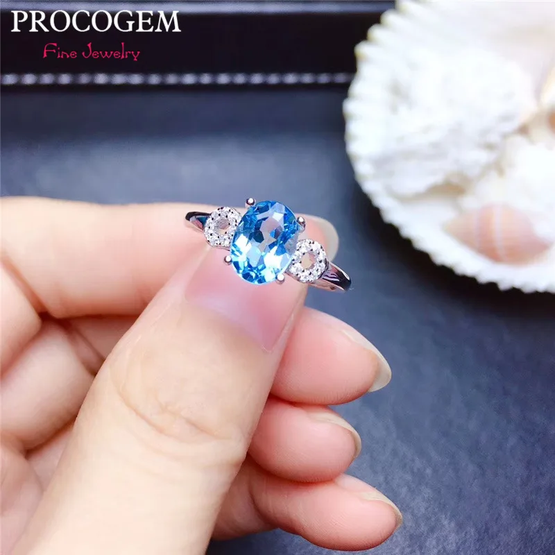 Procogem трендовый натуральный овальный синий топаз кольца для женщин Подарки для вечеринок 6x8 мм натуральный драгоценный камень ювелирные изд...
Procogem трендовый натуральный овальный синий топаз кольца для женщин Подарки для вечеринок 6x8 мм натуральный драгоценный камень ювелирные изд...