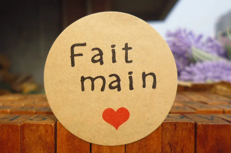 120Pcs French Hand made "Fait Main" Adhesive Cake Packaging Sealing Label Kraft Sticker Baking DIY Gift Round Stickers M1203
120Pcs French Hand made "Fait Main" Adhesive Cake Packaging Sealing Label Kraft Sticker Baking DIY Gift Round Stickers M1203