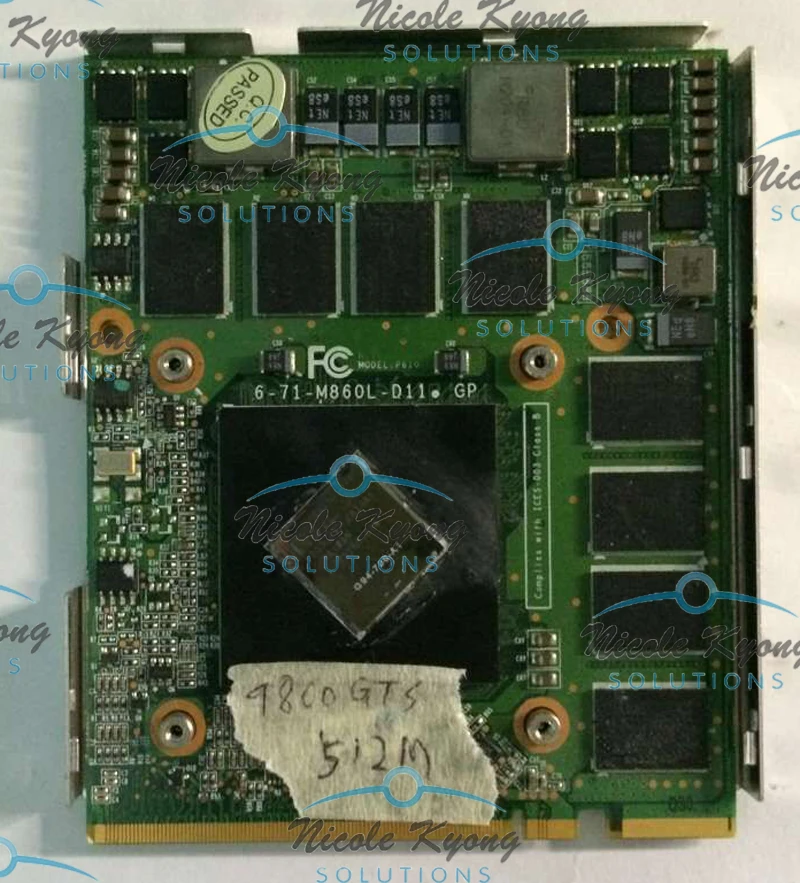 M86TU NB9E-GT V1.0 6-71-M860L-D11 GP G94-700-A1 9800M GTS 512MB GDDR3 Graphics Video VGA Card for Sager M86TU M860L /No Bracket
M86TU NB9E-GT V1.0 6-71-M860L-D11 GP G94-700-A1 9800M GTS 512MB GDDR3 Graphics Video VGA Card for Sager M86TU M860L /No Bracket