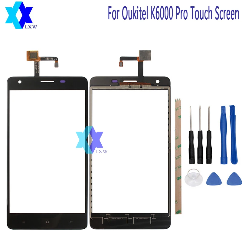Для Oukitel K6000 Pro Сенсорный экран Стекло оригинальный гарантия новый Панель 5 дюймов