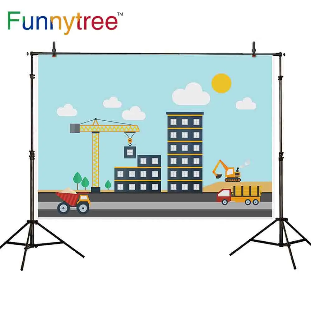 Funnytree photography backdrops architecture blue sky clouds outdoor construction building crane cartoon photographic background
Funnytree photography backdrops architecture blue sky clouds outdoor construction building crane cartoon photographic background