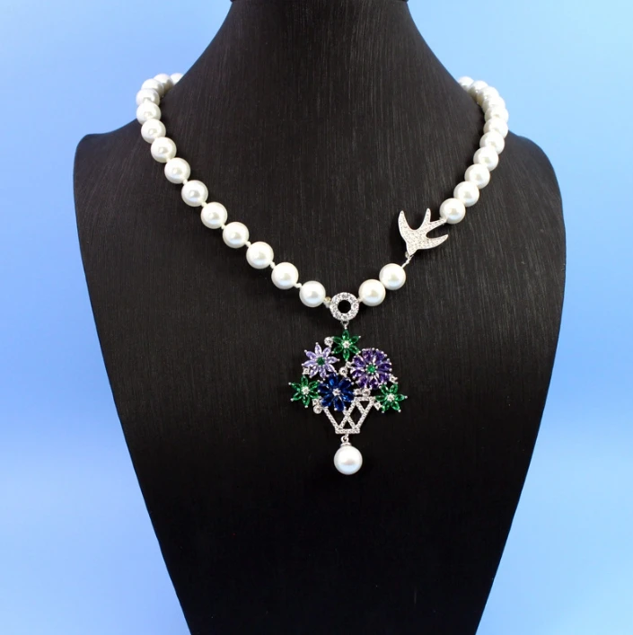 Brand Fashion Jewelry For Women Natural Shell Pearl Flower Neckalce Fancy Color Pendants Necklace Party Chain Jewelry
Brand Fashion Jewelry For Women Natural Shell Pearl Flower Neckalce Fancy Color Pendants Necklace Party Chain Jewelry