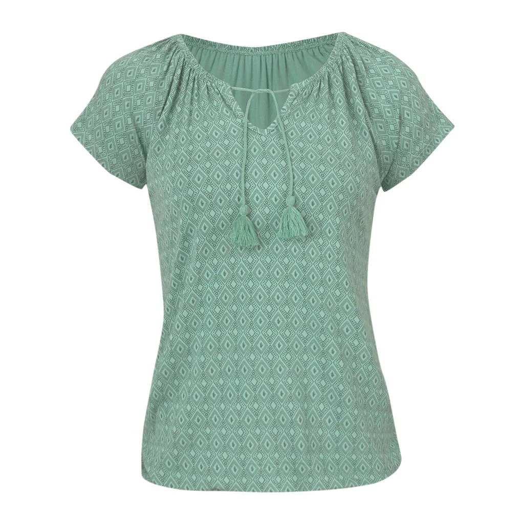 Women Fashion Feminino Bohemian Top Female Lace Up Print Top Casual Daily Summer Holiday blouse
Women Fashion Feminino Bohemian Top Female Lace Up Print Top Casual Daily Summer Holiday blouse