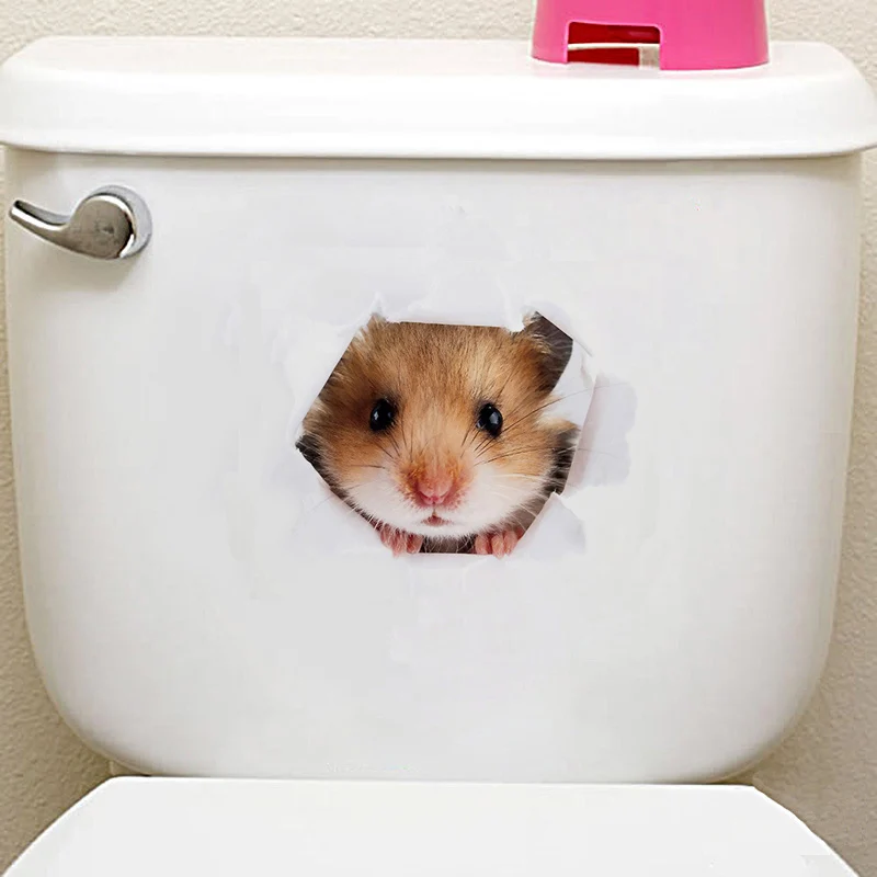 3D Cats Dogs Hamster Wall Sticker Bathroom For Home Decor Kids Room Cute Animal Vinyl Decal Art Poster Hole View Toilet Stickers
3D Cats Dogs Hamster Wall Sticker Bathroom For Home Decor Kids Room Cute Animal Vinyl Decal Art Poster Hole View Toilet Stickers